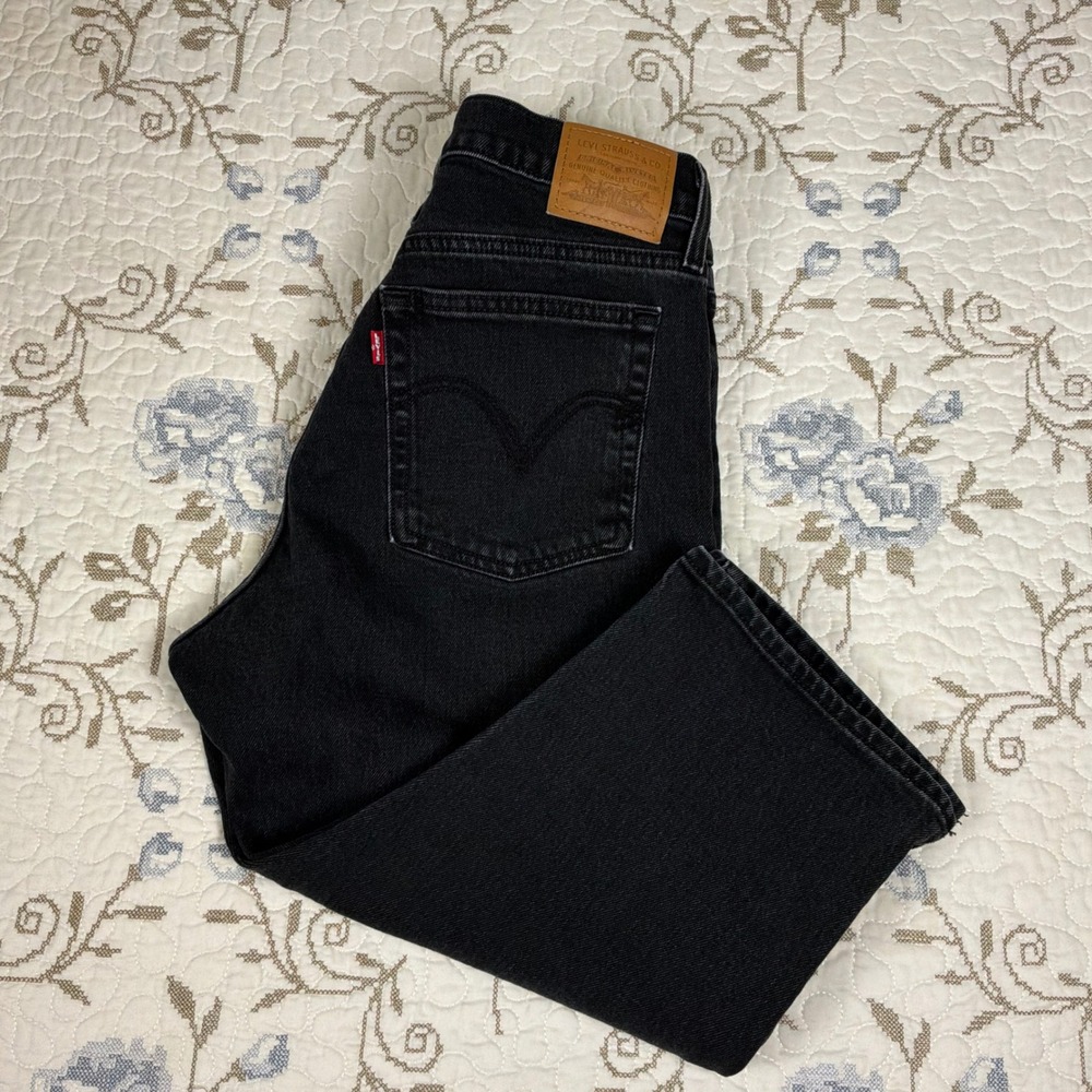 Levi's Premium Denim Shorts Mens 31 Black Excellent Cut Off Hem